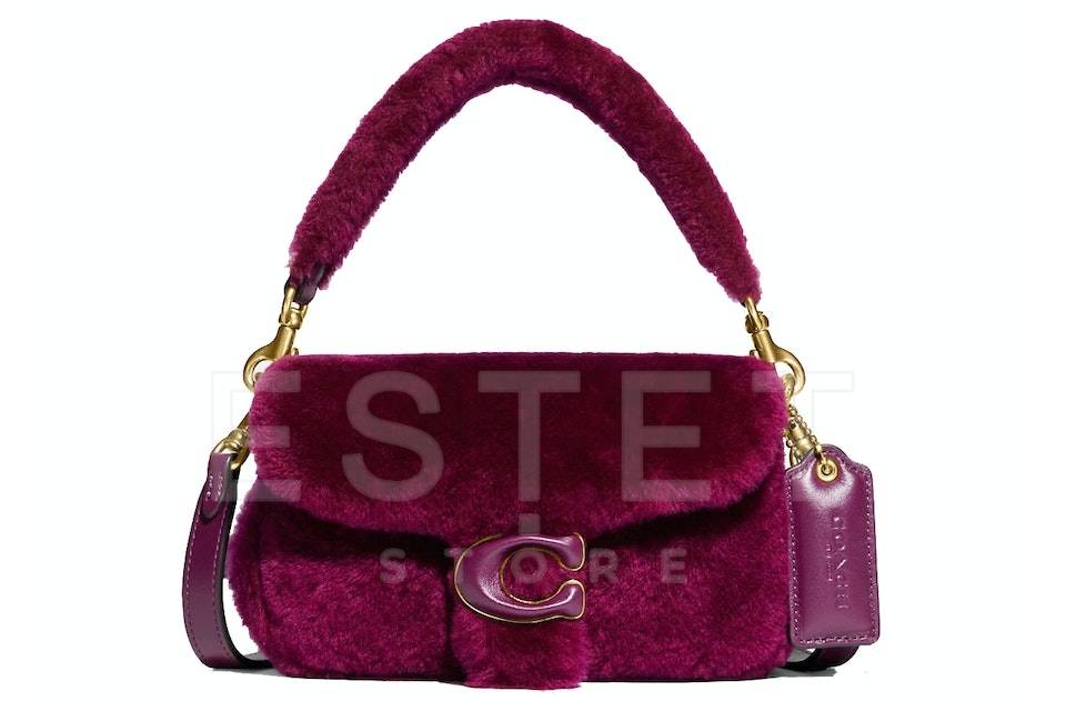 Сумка Coach Pillow Tabby 26 Бордовая