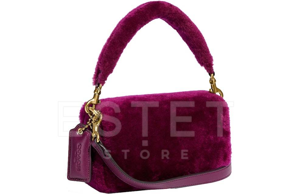 Сумка Coach Pillow Tabby 26 Бордовая
