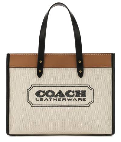 Сумка Coach Field Бежевая