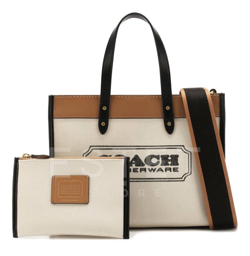 Сумка Coach Field Бежевая