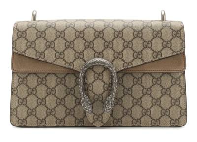Сумка Gucci Dionysus Gg Supreme Small Бежевая