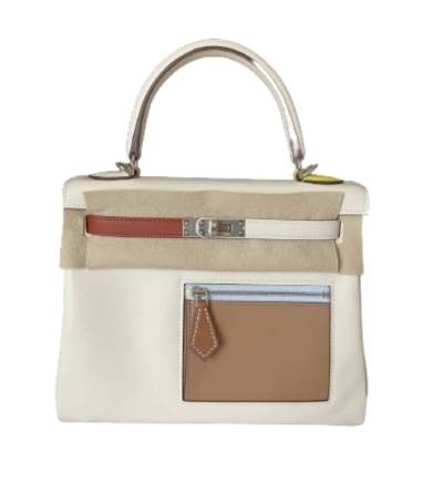 Сумка Hermes Kelly 25 Colormatic Бежевая