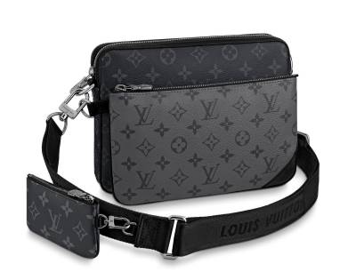 Сумка Louis Vuitton Trio Messenger Темно-серая