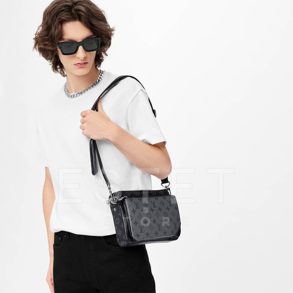 Сумка Louis Vuitton Trio Messenger Темно-серая