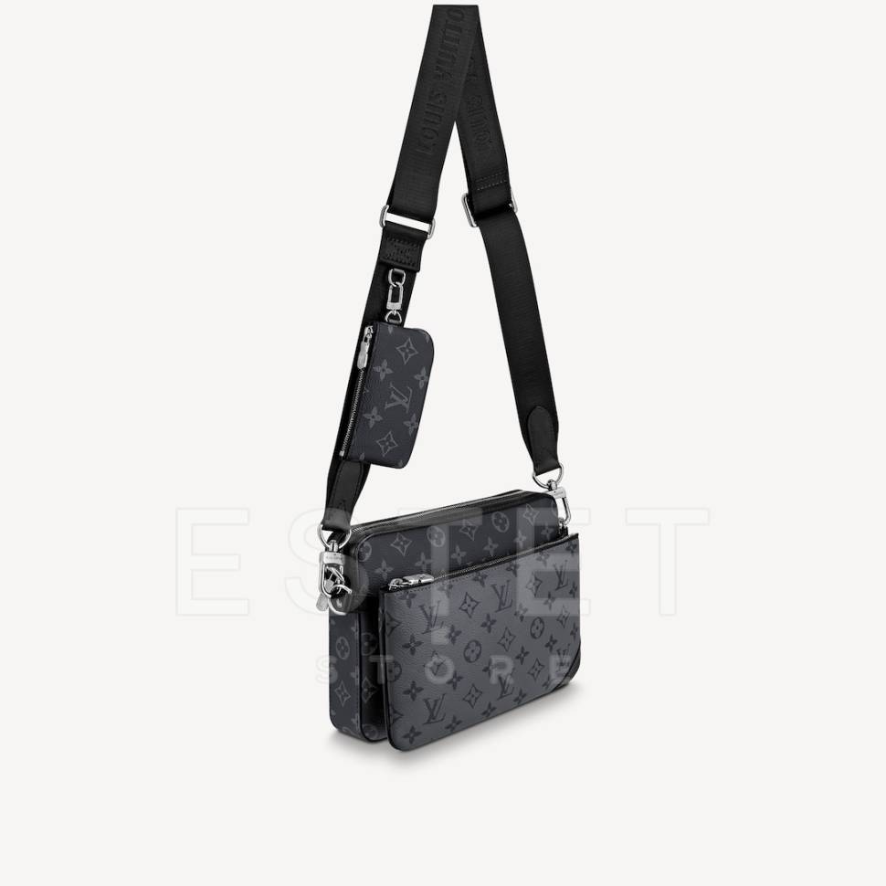 Сумка Louis Vuitton Trio Messenger Темно-серая
