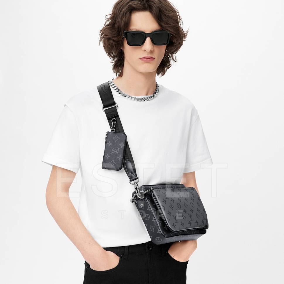 Сумка Louis Vuitton Trio Messenger Темно-серая