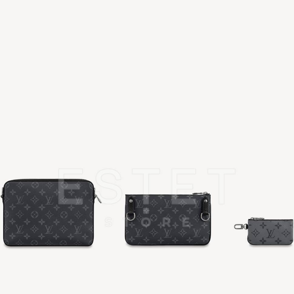 Сумка Louis Vuitton Trio Messenger Темно-серая