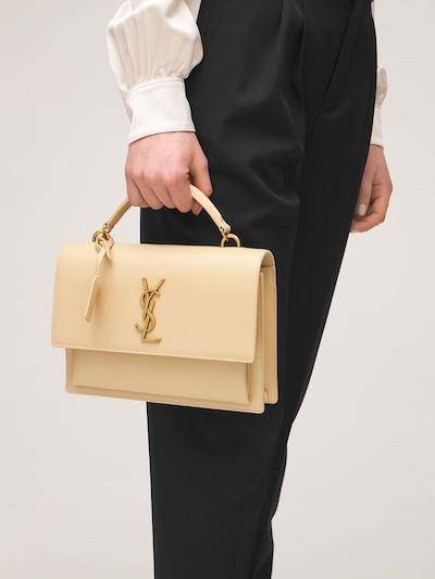 Сумка Saint Laurent Sunset Бежевая