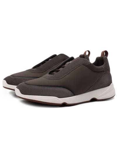 Кроссовки Loro Piana Modular Walk Темно-коричневые