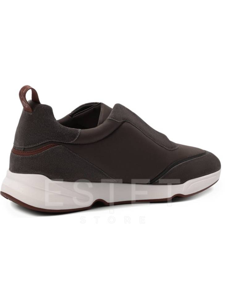 Кроссовки Loro Piana Modular Walk Темно-коричневые