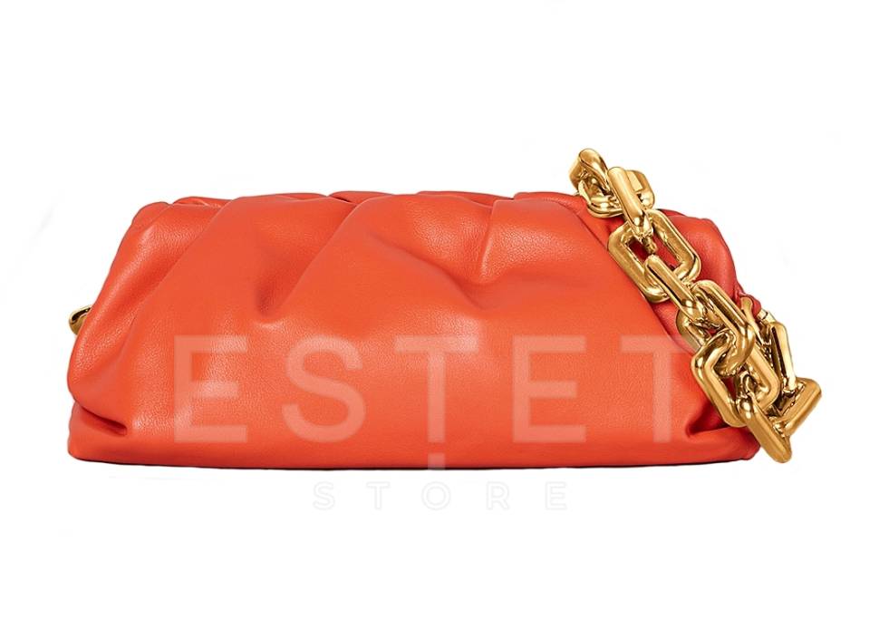 Сумка Bottega Veneta The Chain Pouch Оранжевая