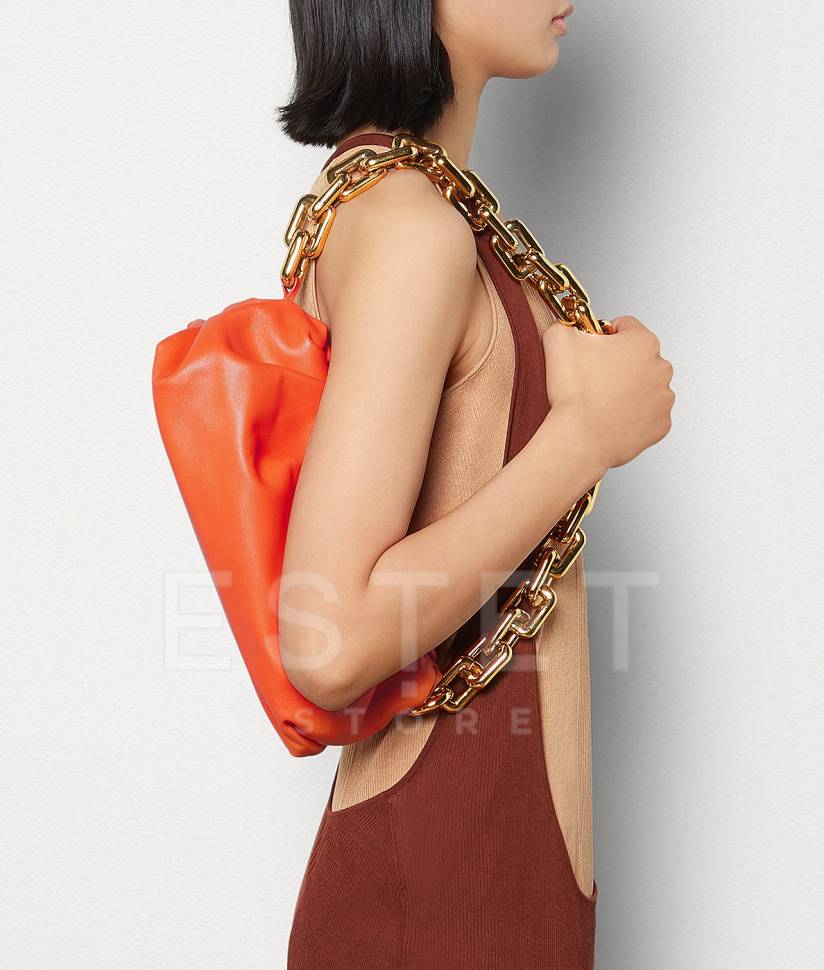 Сумка Bottega Veneta The Chain Pouch Оранжевая