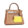 Сумка Hermes Kelly 25 Бежевая