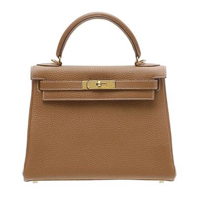 Сумка Hermes Kelly 28 Gold Светло-коричневая