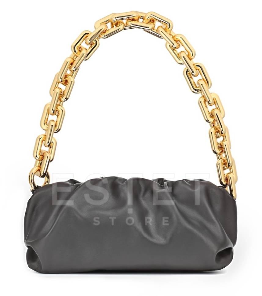Сумка Bottega Veneta The Chain Pouch Серая