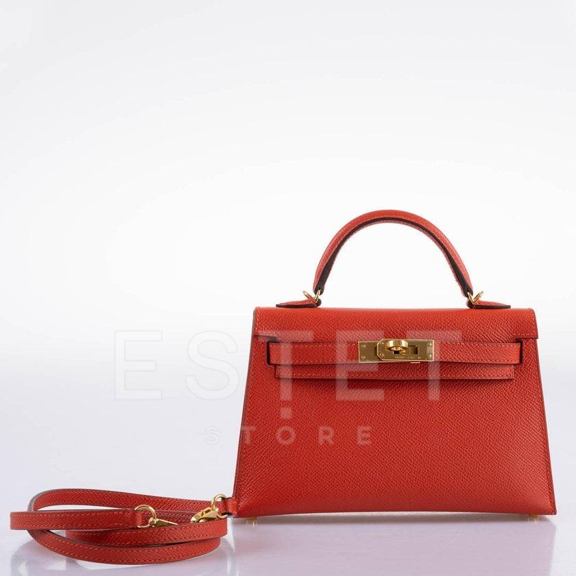 Сумка Hermes Kelly 20 Mini Sellier Красная