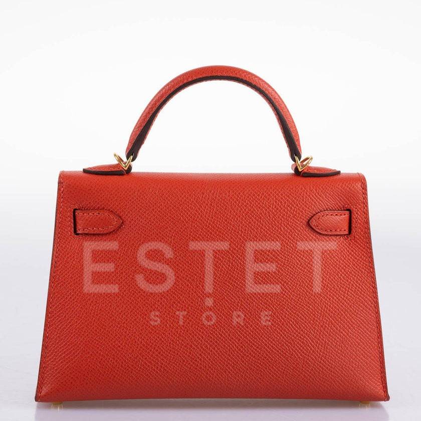 Сумка Hermes Kelly 20 Mini Sellier Красная