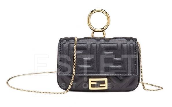 Сумка Fendi Nano Baguette Черная