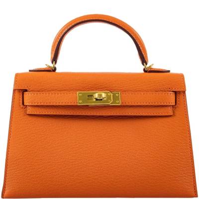 Сумка Hermes Kelly 20 Mini Sellier Оранжевая