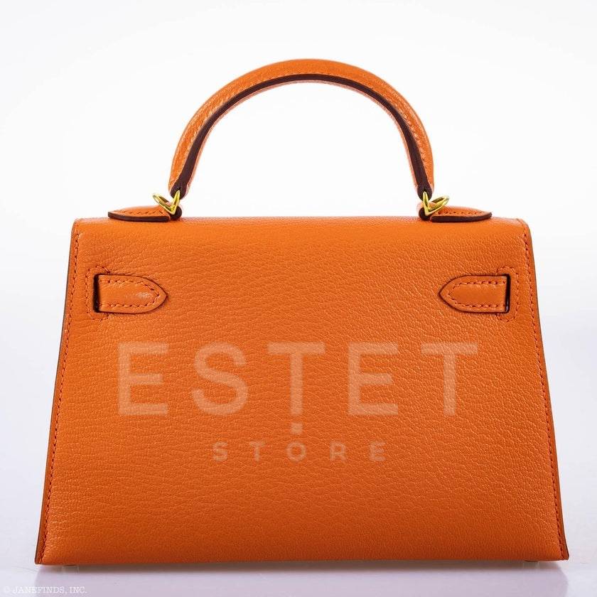 Сумка Hermes Kelly 20 Mini Sellier Оранжевая