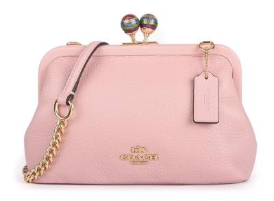 Сумка Coach Nora Kisslock Светло-розовая