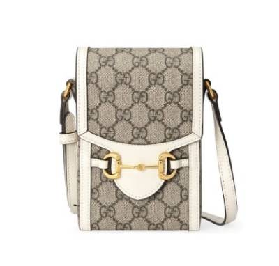 Сумка Gucci Horsebit 1955 Белая