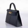 Сумка Hermes Kelly 20 Mini Sellier Черная