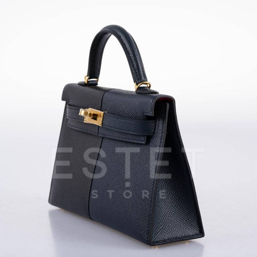 Сумка Hermes Kelly 20 Mini Sellier Черная