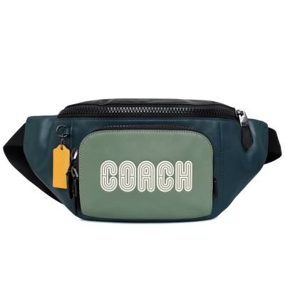 Сумка Coach Colorblock Темно-зеленая