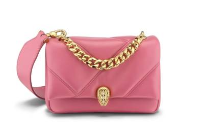 Сумка Bvlgari Serpenti Cabochon Розовая