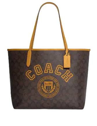 Сумка Coach City Темно-коричневая