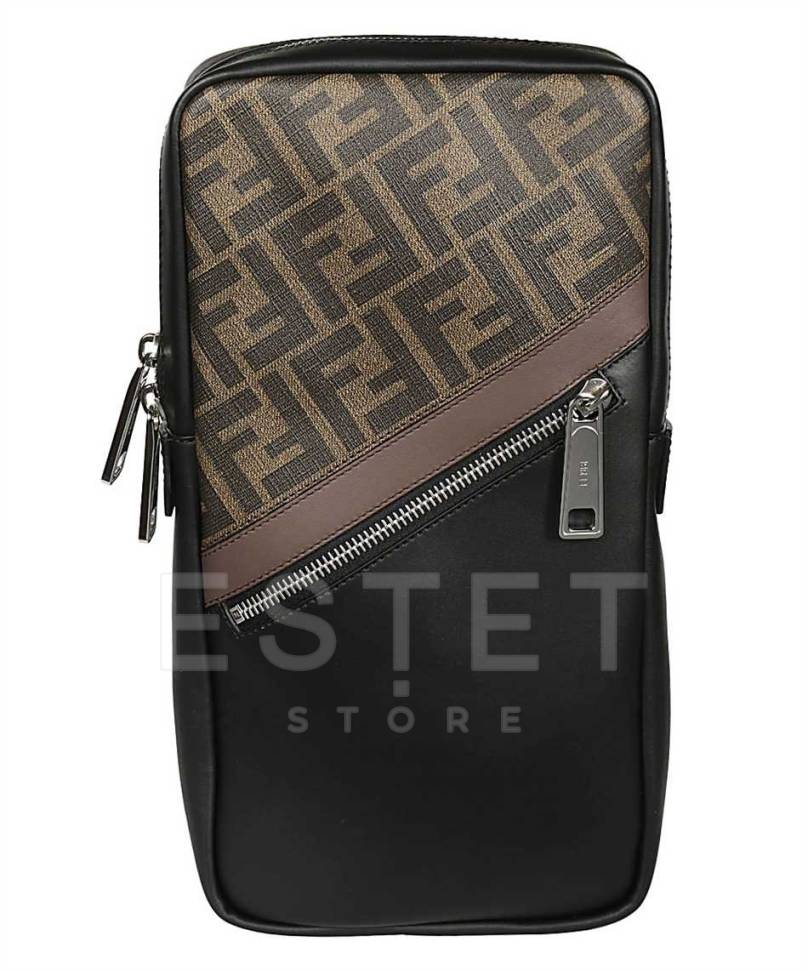 Сумка Fendi Ff. Коричневая
