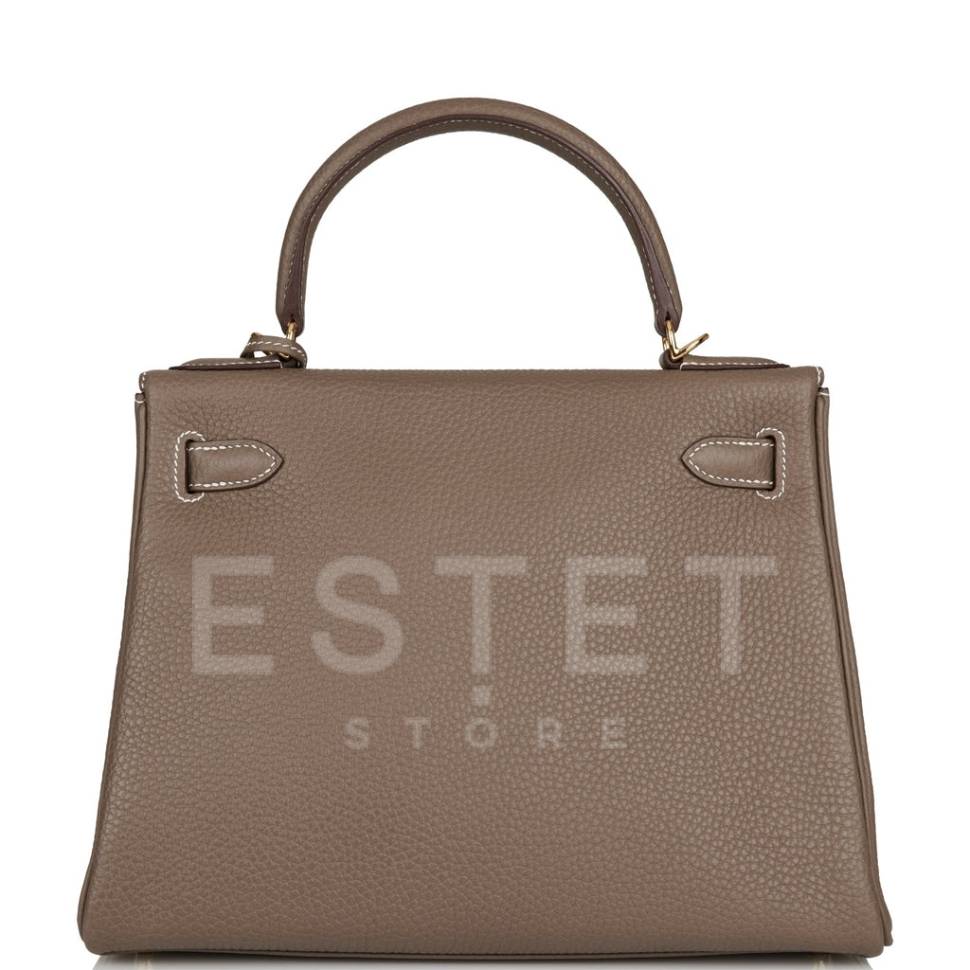Сумка Hermes Kelly Retourne 28 Etoupe Clemence