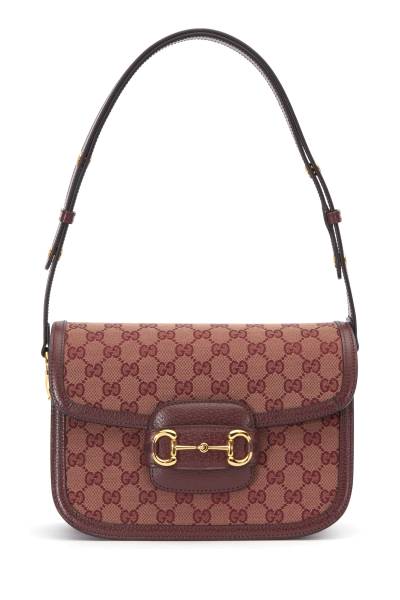 Сумка Gucci Horsebit Бордовая