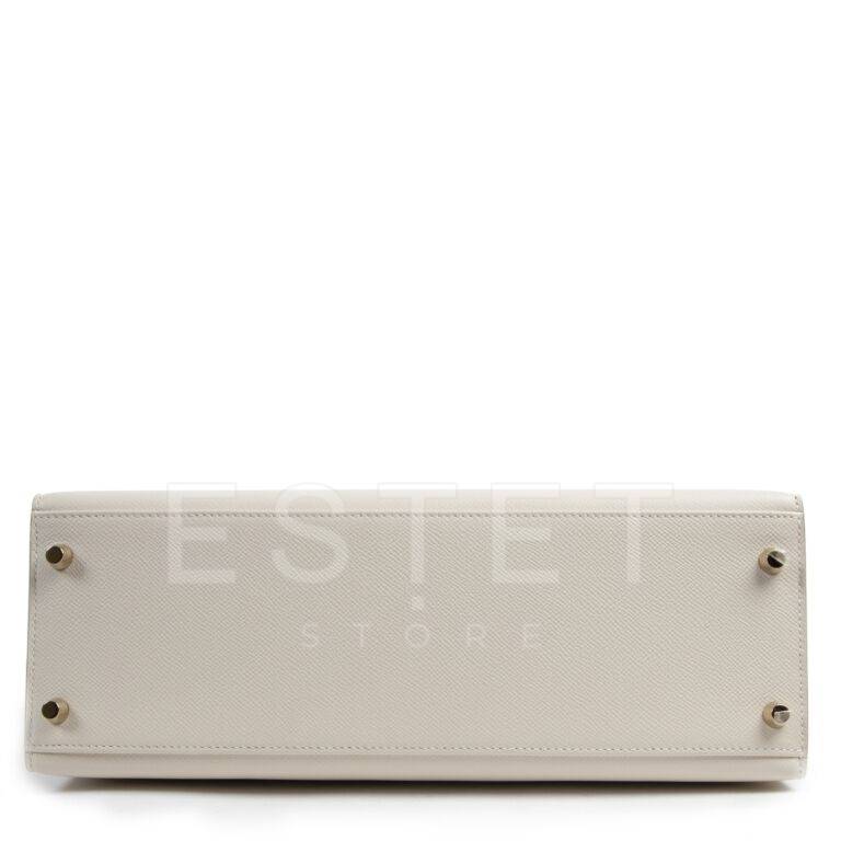 Сумка Hermes Kelly 32 Epsom Craie Белая
