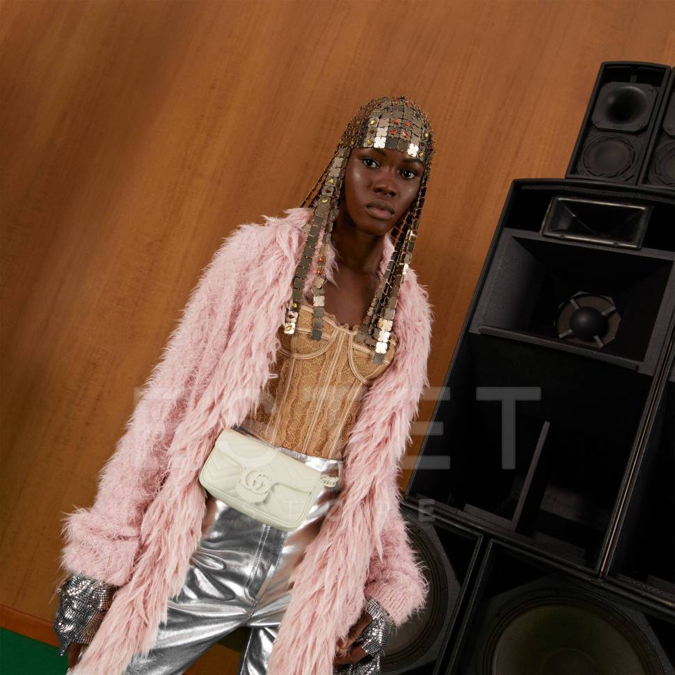 Сумка Gucci Gg Marmont Кремовая