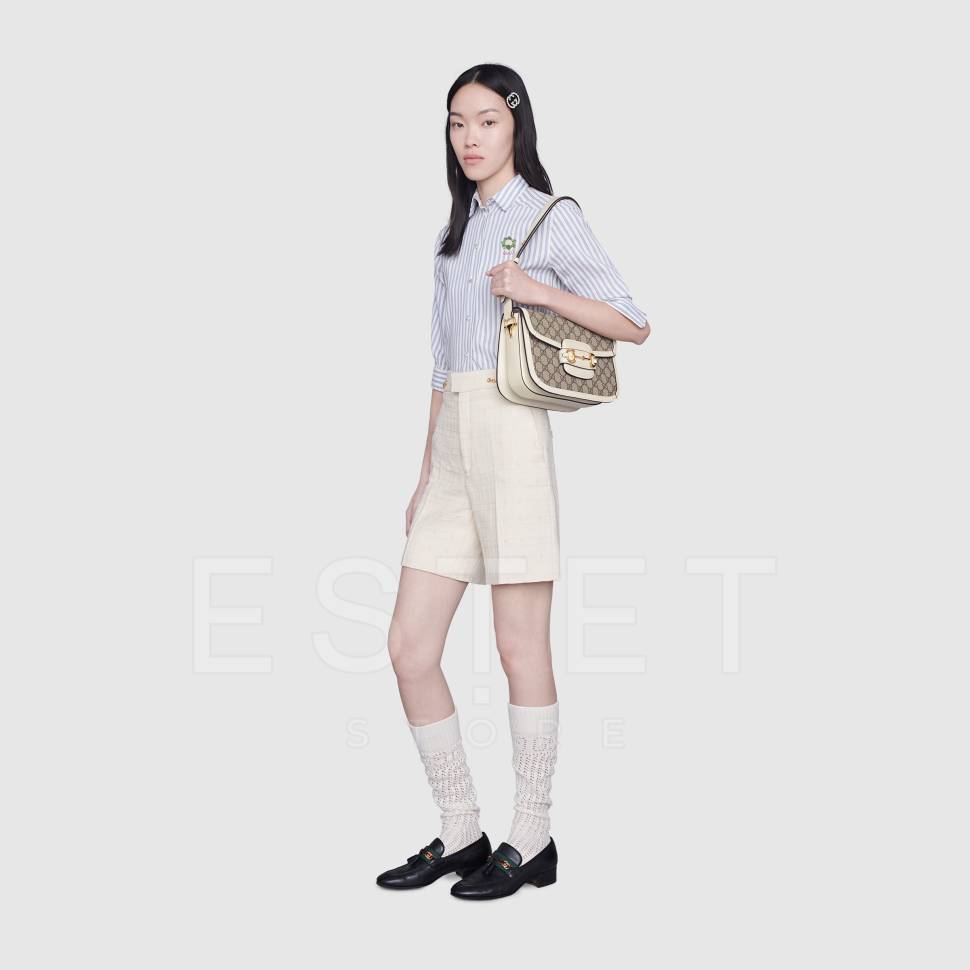 Сумка Gucci Horsebit Белая