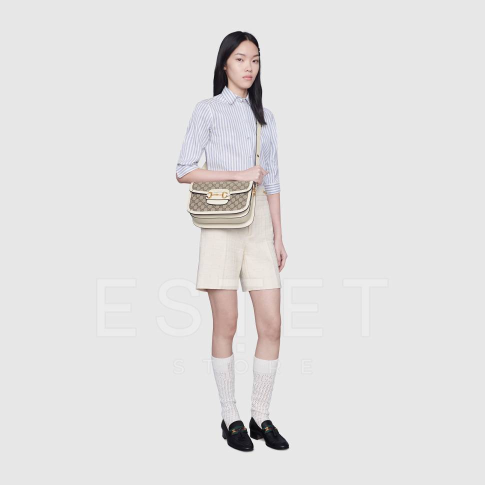 Сумка Gucci Horsebit Белая