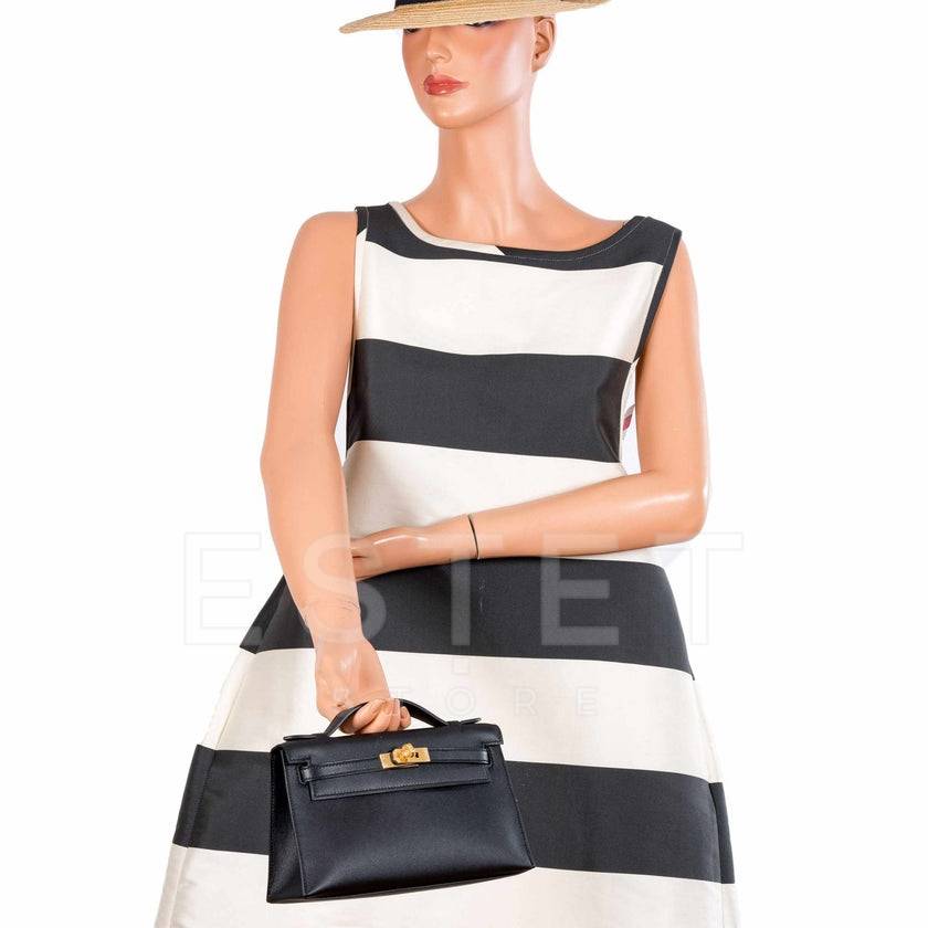 Сумка Hermes Kelly Mini Pochette Черная