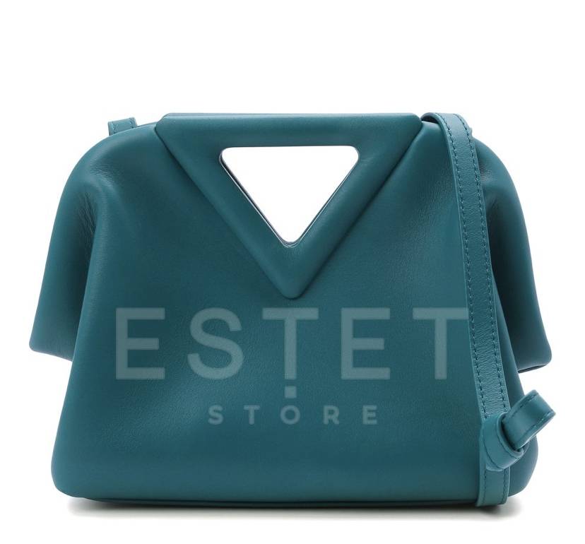 Сумка Bottega Veneta Small Point Бирюзовая