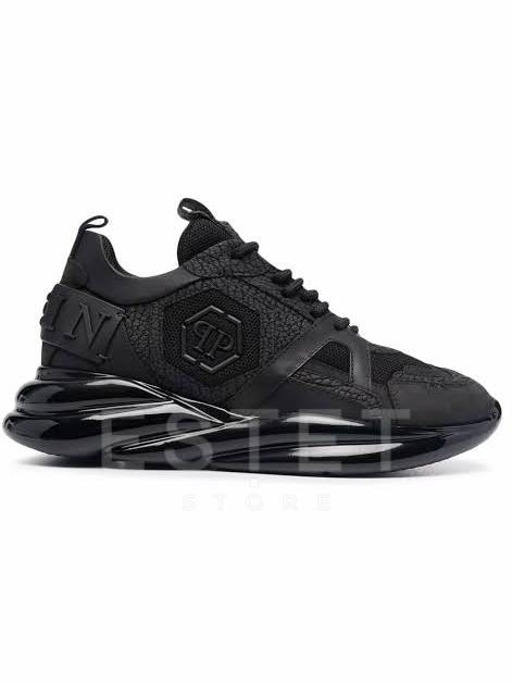 Кроссовки Philipp Plein Runner Mix Materials Plein Hurricane Черные
