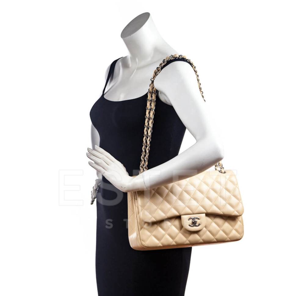 Сумка Chanel Timeless Jumbo Бежевая