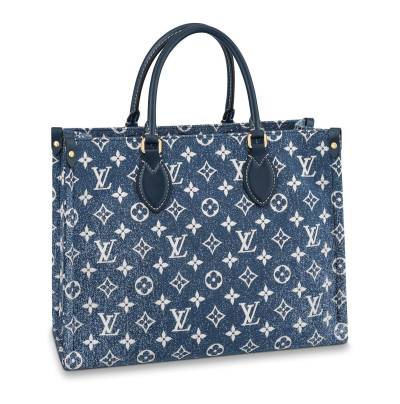 Сумка Louis Vuitton Onthego Mm Темно-синяя