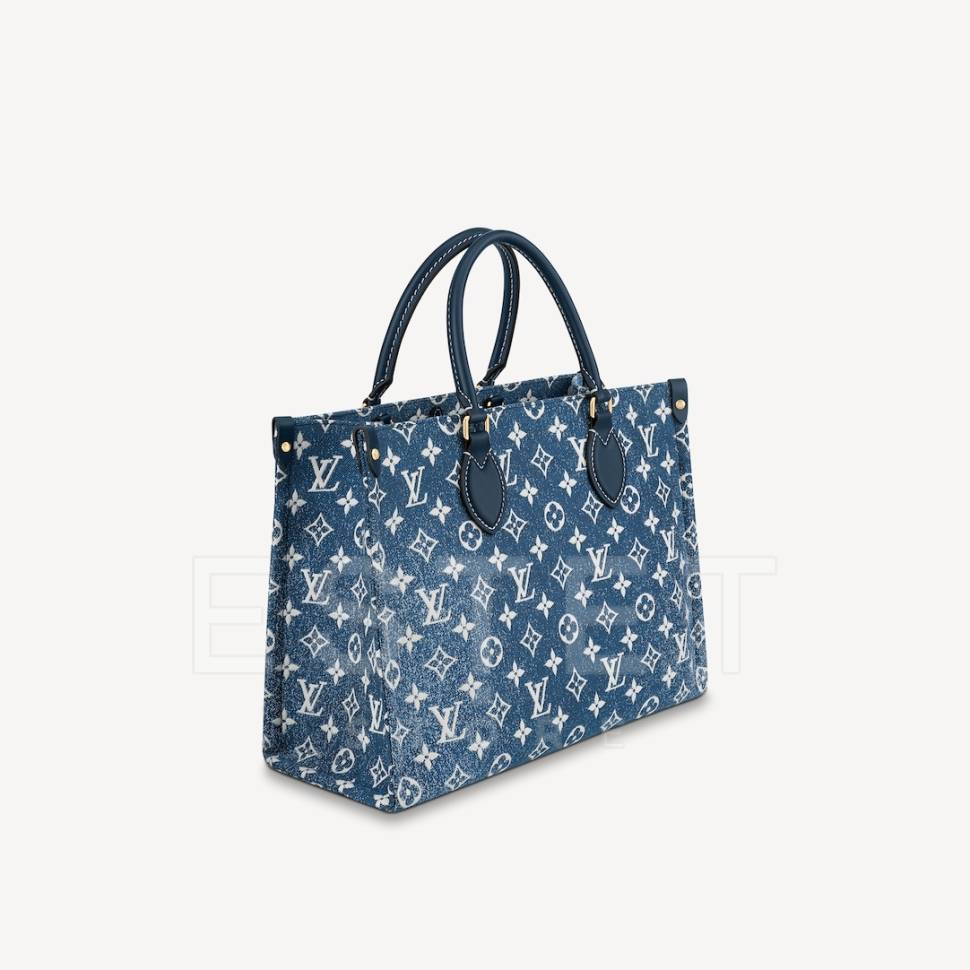 Сумка Louis Vuitton Onthego Mm Темно-синяя