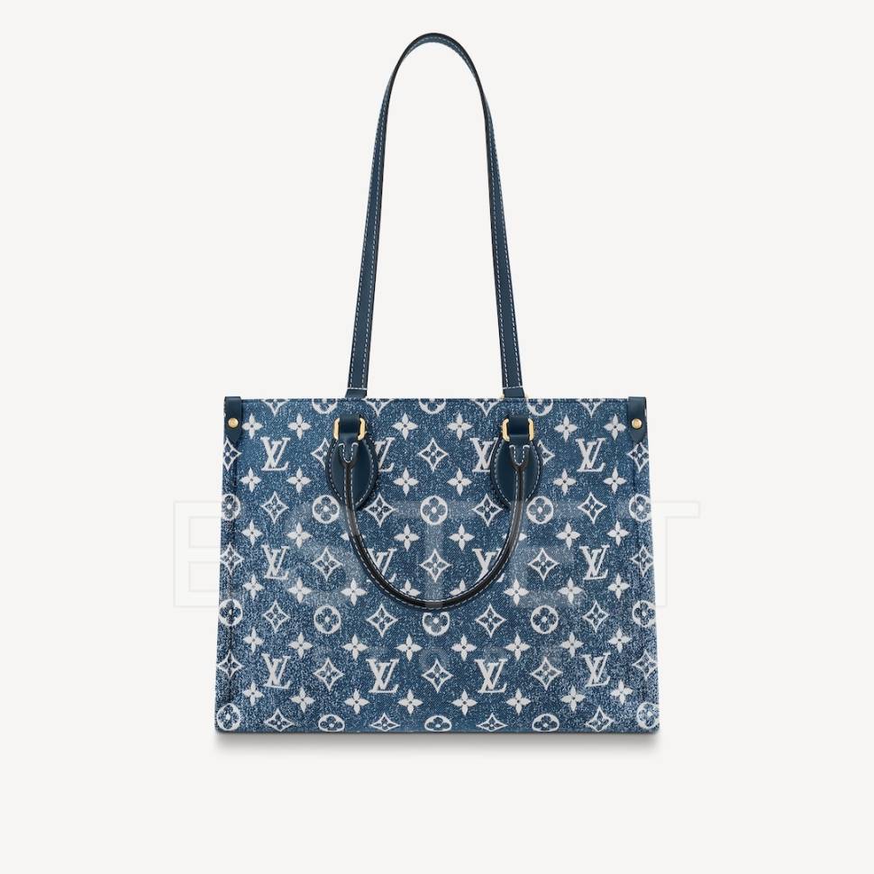 Сумка Louis Vuitton Onthego Mm Темно-синяя