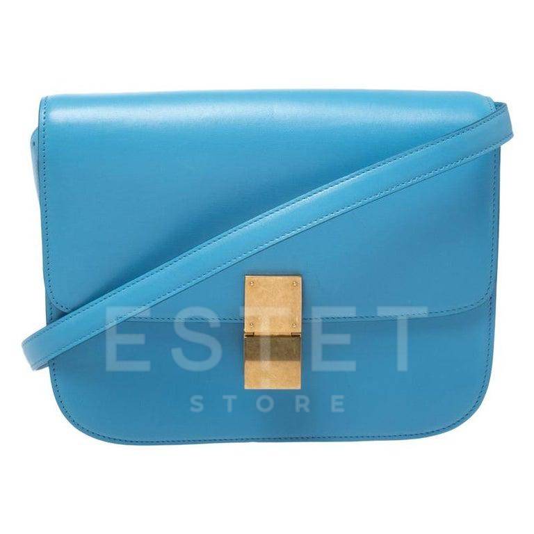 Сумка Celine Medium Classic Bag In Box Синяя