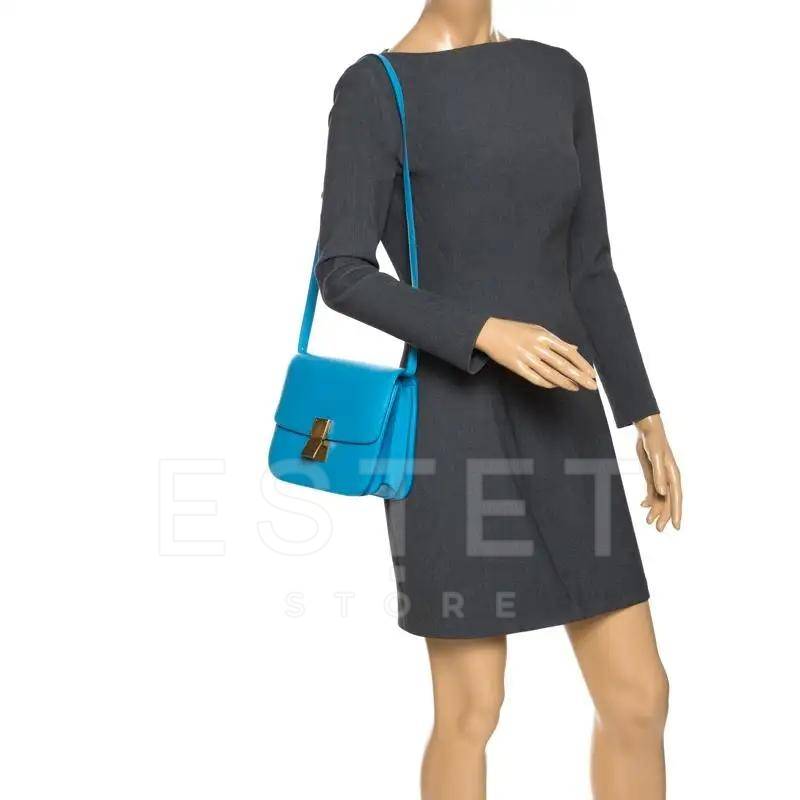Сумка Celine Medium Classic Bag In Box Синяя
