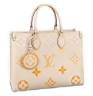 Сумка Louis Vuitton Onthego Mm Кремовая