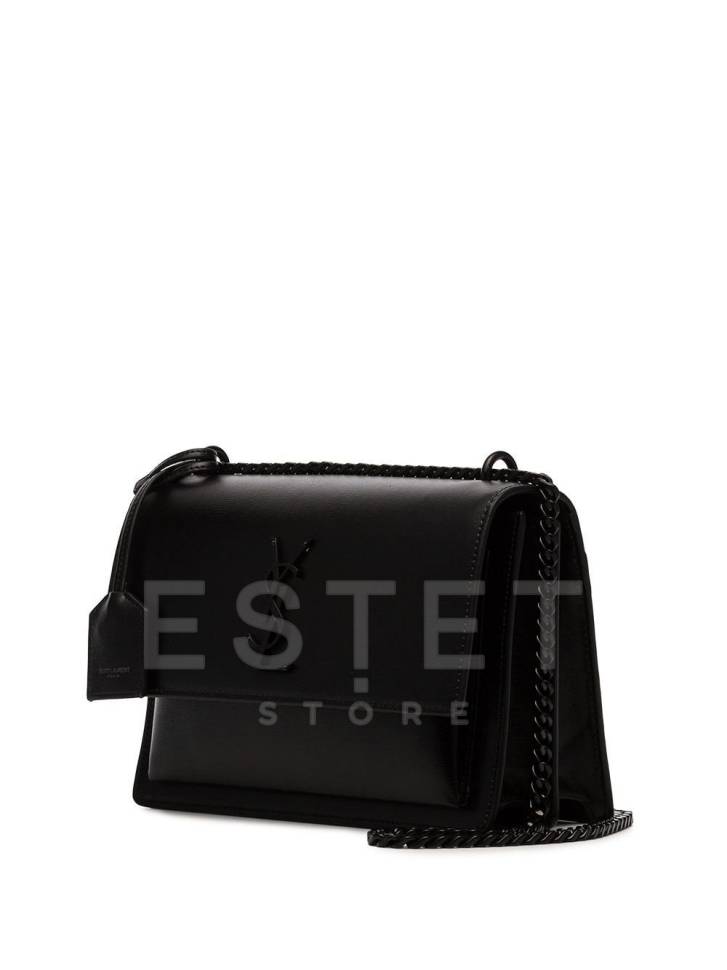 Сумка Saint Laurent Sunset Monogram Medium Черная