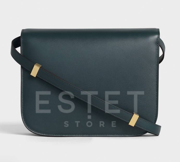 Сумка Celine Medium Classic Bag In Box Темно-зеленая